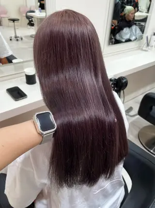 セミロング カラー 💟RINNA 艶カラー💟のヘアスタイル