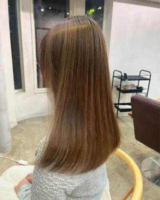 カラー 🪞透けヘア髪質改善 艶ベージュ/nagiのヘアスタイル