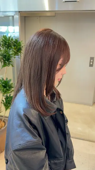 セミロング 箕面/ボブ/ 髪質改善/加藤優眞のヘアスタイル