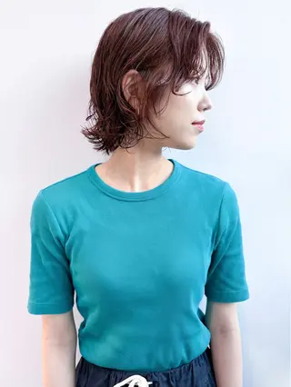 ショート カラー パーマ 大宮 / ボブ特化 永井竜也のヘアスタイル