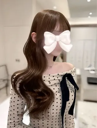 ロング 𝑀𝐼𝐾𝑈🤍 SALOWIN銀座のヘアスタイル