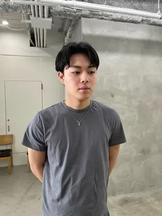 メンズ メンズカット パーマ[佐橋]のヘアスタイル