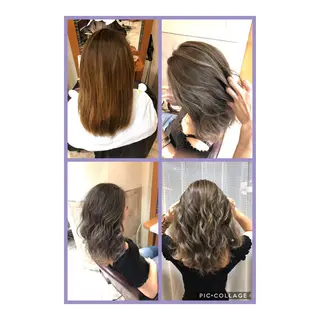 ロング カラー 100%髪質改善特化 TRUNSのヘアスタイル