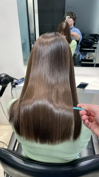 セミロング 山口滉斗/美髪 縮毛矯正/髪質改善のヘアスタイル