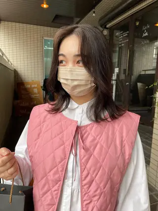 セミロング 仙田 遥のヘアスタイル