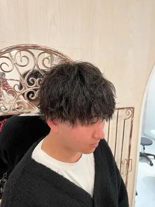 ショート パーマ メンズ ️️髪質改善✨ミニモ 学割/Hina💖のヘアスタイル