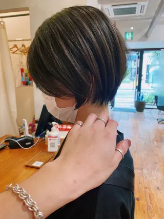 ショート カラー メンズカット特化柏駅 徒歩3分LOUのヘアスタイル