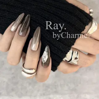 ネイル Ray. ちゅるん系ニュアンスのネイルデザイン