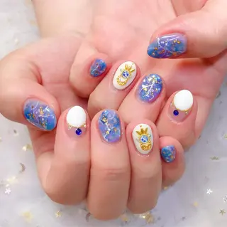 カラー ネイル Q Free nailsのネイルデザイン