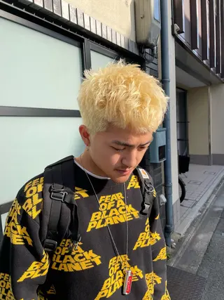 メンズ darts所属・マツダ レンのヘアスタイル