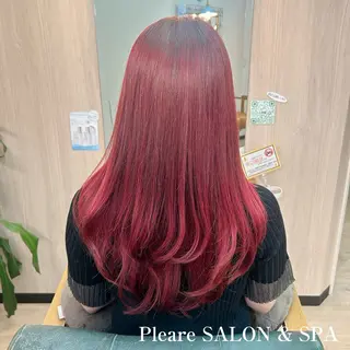 ロング カラー イワサ カオリのヘアスタイル