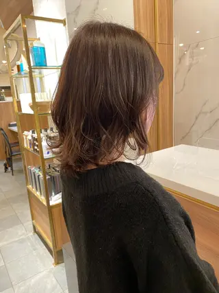 ミディアム カラー 門崎未依/レイヤー/ メンズカット🪿🌼のヘアスタイル