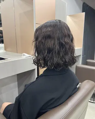 ショート パーマ ボブパーマコテ巻き風 パーマNo1深江秀平のヘアスタイル