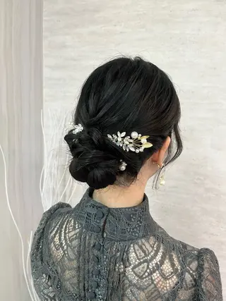 セミロング 艶感ハイトーン/ 池袋/mei🩶のヘアスタイル