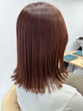ミディアム カラー 吉原 愛のヘアスタイル