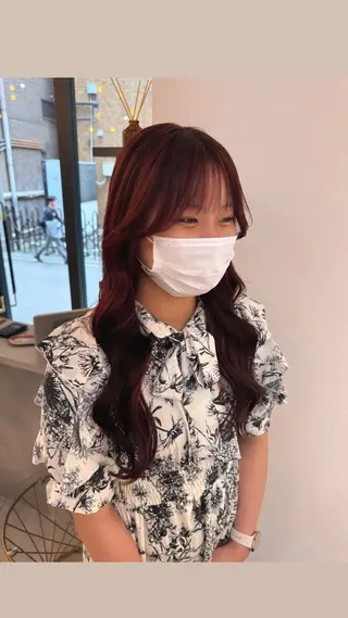 ロング カラー 赤み無し柔らかカラー 【梅田】madokaのヘアスタイル