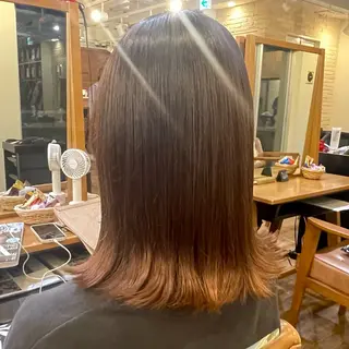 ミディアム 髪質改善カラー＆ 縮毛矯正　石井良平のヘアスタイル