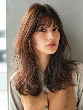 セミロング 生艶髪＆レイヤー🔔 渋谷お薦めNo.1✨のヘアスタイル