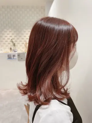 カラー レイヤーカット/ 艶カラー/山内一暉のヘアスタイル