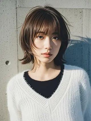 ショート ウルフカット 811 大阪梅田 ウルフのヘアスタイル