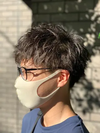 ショート パーマ 髪質改善/縮毛矯正 /ブリーチ矯正/岡部のヘアスタイル