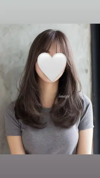 ロング ワンホン韓国風レイヤ ー/表参道/みづきのヘアスタイル