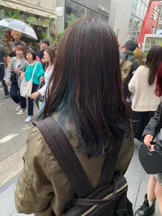 ミディアム カラー ピンクベージュ/新潟 万代/高橋桃葉🍑のヘアスタイル