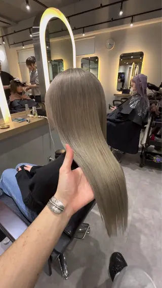 ロング カラー レイヤーカット/ ブリーチカラー/雅人のヘアスタイル