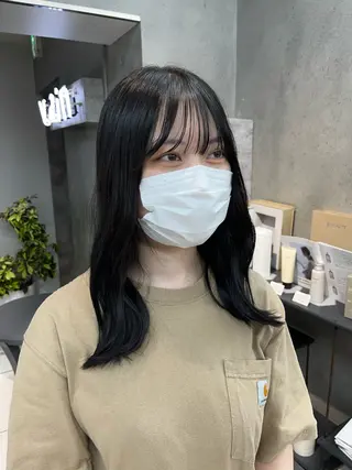 カラー 顔まわり/ボブウルフ 🤍愛唯(めい)のヘアスタイル