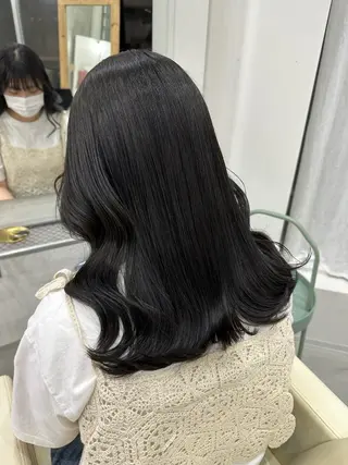 セミロング カラー さあや 【透け感/艶感】のヘアスタイル