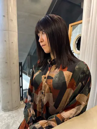 ミディアム ｔa k k e ｙｕのヘアスタイル