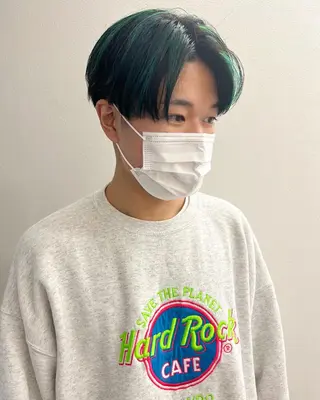 ショート カラー パーマ ヘアアレンジ メンズ 【池袋/スパイキー ショート】ⓝⓘⓜⓤのヘアスタイル