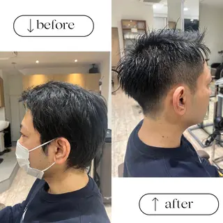 ショート メンズ Le clic ALPHA所属・小顔似合わせカット/ レイヤー/mai‪のヘアスタイル