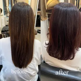 セミロング カラー 大人女性ぼかし メンズ強化🦙平作のヘアスタイル