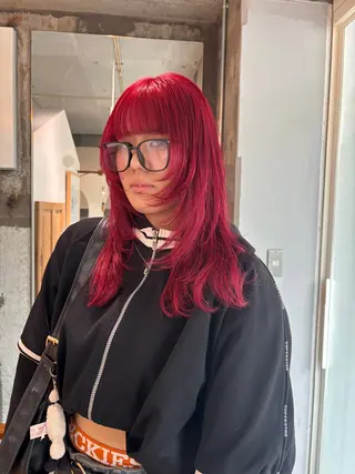 カラー mirai/レイヤー ボブ/ショートのヘアスタイル