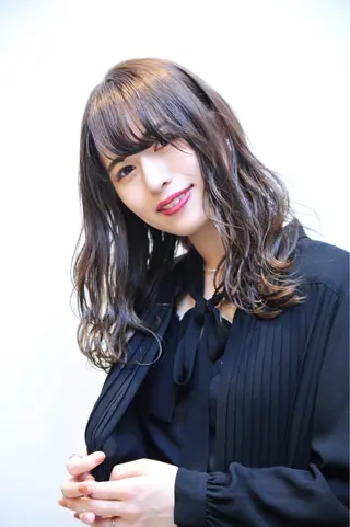 セミロング カラー パーマ ディレクター ノナカのヘアスタイル