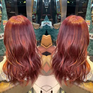 ロング カラー 👑派手髪/カット 👑ANRYのヘアスタイル