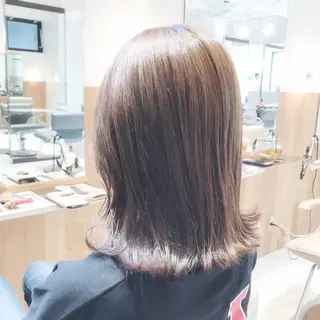 ミディアム カラー ボブ/ハイトーン 立川loose 下田のヘアスタイル