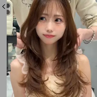 ロング REDEAL SHIBUYA所属・maya/レイヤー カット/ミインパーマのヘアスタイル