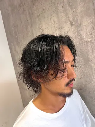 ロング パーマ メンズ パーマ特化美容師 🔥Yoshiyaのヘアスタイル