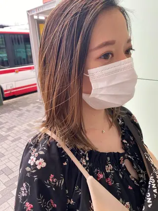 セミロング 吉田 翔太のヘアスタイル