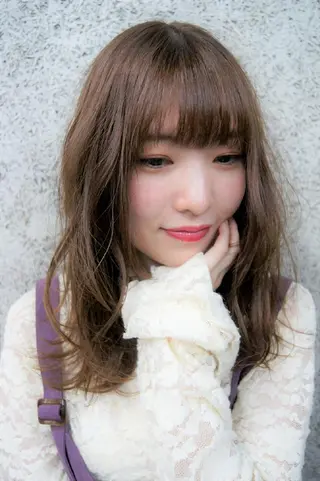 セミロング カラー ヘアアレンジ terra✂️川嶋 大輔のヘアスタイル