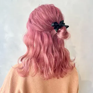 セミロング カラー 🤍髪質改善➕透明感 カラー🤍川上葵のヘアスタイル