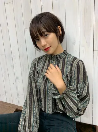 ショート esu心斎橋所属・esu☀️勇美☀️ 髪質改善ストレートのヘアスタイル