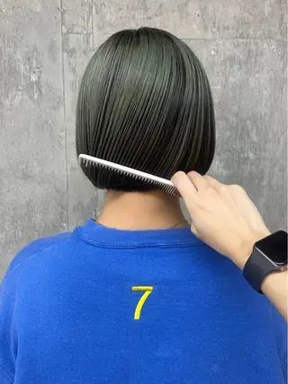 ショート カラー ナガノリノ /ボブ/ ベージュ/暖色のヘアスタイル