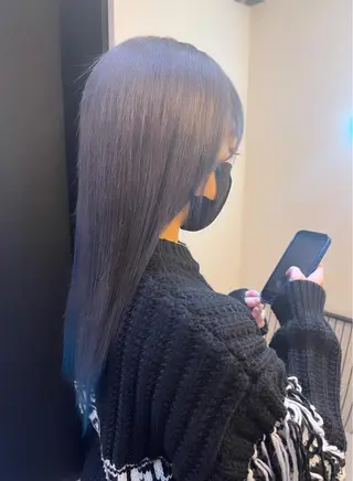 ミディアム カラー ハイトーンカラー 🦋yuri🦋のヘアスタイル