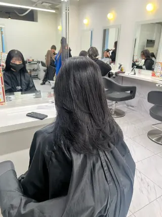 セミロング カラー 韓国レイヤーカット /REIのヘアスタイル