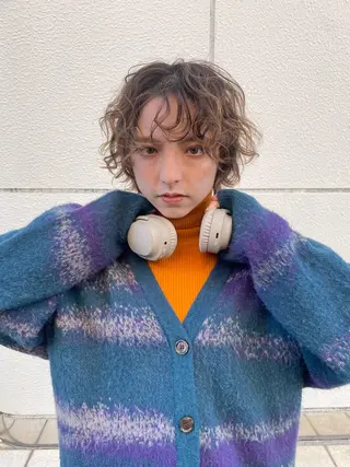 ミディアム カラー 高橋 みく/ minim 暖色のヘアスタイル