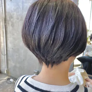 ショート カラー ヘアアレンジ tane.所属・【ダメージレス施術】 【透明感】北村 拓也のヘアスタイル