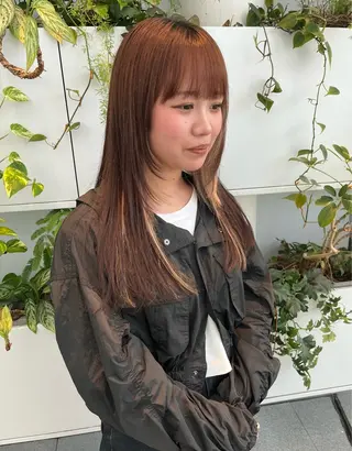 セミロング つぼみ/パーマ ／レイヤー／ボブのヘアスタイル